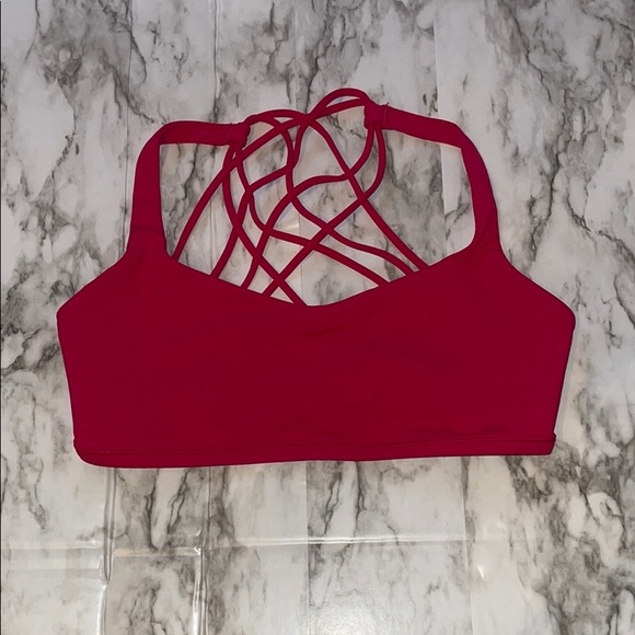 Hot Pink lululemon Sports Bra - Picture 1 of 4